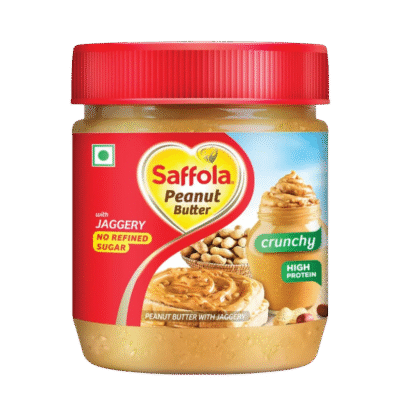 Saffola Peanut Butter with Jaggery, Crunchy, High Protein, No Refined Suger (Giri ka makkhan) (300g)